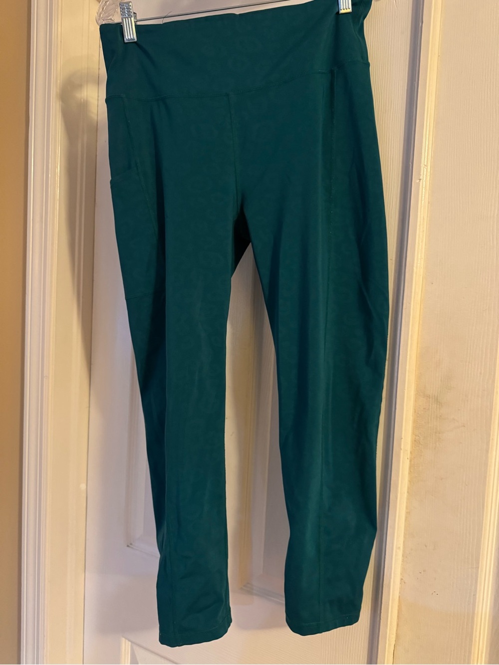 Lily Pulitzer Teal Active Leggings - leopard print
